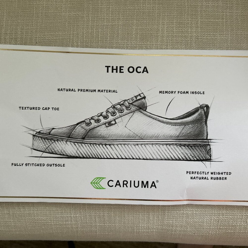 NWT Cariuma Gray Canvas OCA Low Cap Sneakers - women's size 5 - Picture 4 of 7
